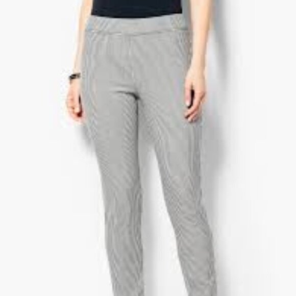 ✅ NWT TALBOTS MINI CHECK COTTON BI-STRETCH PULL-ON SKINNY ANKLE PANT SIZE 22WPET - Picture 1 of 8